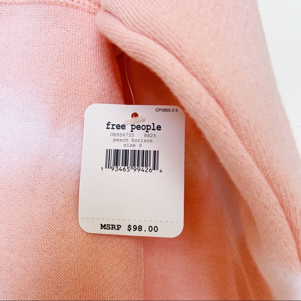 NWT Free People Tie Dye Hoodie Sweatshirt - Picture 2 of 8